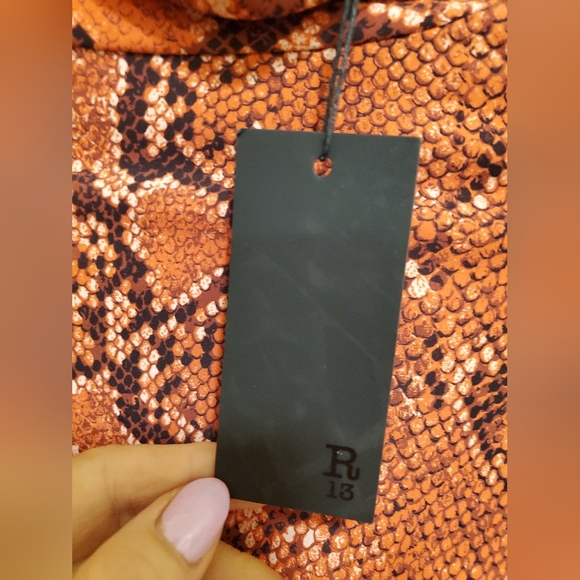 NWT R13 sz M $595 R13 animal print turtleneck - Picture 2 of 4